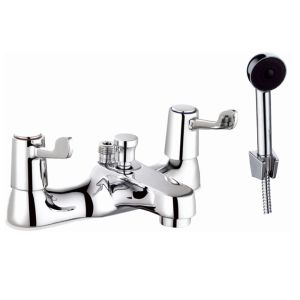 OE Aphrodite Deck Mounted Bath & Shower Mixer Tap - Bath Shower Mixer Taps