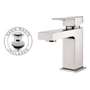 OE Isis Bathroom Basin Mixer Tap (35mm Cartridge) - Chrome Mono Mixer