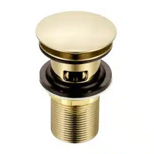 dmwholesale-services-ltd-puresprout-brushed-gold-dome-slotted-basin-waste-with-brass-nut-oe-ccwaste-rm-bg-basin-click-clack-wastes